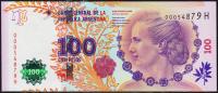 Аргентина 100 песо 2014г. P.358в - UNC "H"