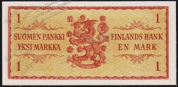 Финляндия 1 марка 1963г. P.98(7) - UNC - Финляндия 1 марка 1963г. P.98(7) - UNC