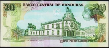 Банкнота Гондурас 20 лемпир 2012 года. P.100 UNC - Банкнота Гондурас 20 лемпир 2012 года. P.100 UNC
