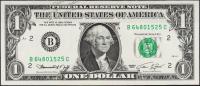 Банкнота США 1 доллар 1974 года. Р.455 UNC "B" B-C