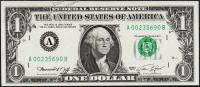 Банкнота США 1 доллар 1974 года. Р.455 UNC "A" A-B