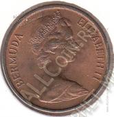 3-21 Бермуды 1 цент 1971 . KM# 15 Бронза 3,11 гр. 19,0 мм.  - 3-21 Бермуды 1 цент 1971 . KM# 15 Бронза 3,11 гр. 19,0 мм. 