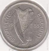 1-97 Ирландия 6 пенсов 1935г. KM# 5 никель 4,54гр 20,8мм - 1-97 Ирландия 6 пенсов 1935г. KM# 5 никель 4,54гр 20,8мм