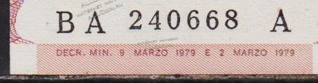 Италия 5000 лир 1979г. P.105а - UNC - Италия 5000 лир 1979г. P.105а - UNC