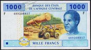 Экваториальная Гвинея 1000 франков 2002г. P.507F - UNC - Экваториальная Гвинея 1000 франков 2002г. P.507F - UNC