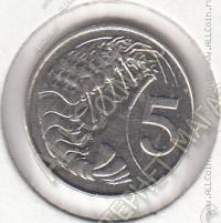 16-173 Каймановы Острова 5 центов 2005г. КМ # 132 UNC сталь покрытая никелем 2,0гр. 18мм
