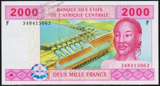Экваториальная Гвинея 2000 франков 2013г. P.508F.l - UNC - Экваториальная Гвинея 2000 франков 2013г. P.508F.l - UNC