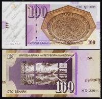 Македония 100 динар 2009г. P.16i - UNC
