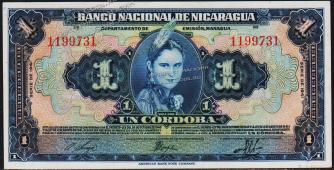 Никарагуа 1 кордоба 1941г. P.90а - UNC - Никарагуа 1 кордоба 1941г. P.90а - UNC