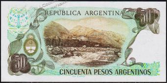 Аргентина 50 песо аргентино 1983-84г. P.314(1) - UNC - Аргентина 50 песо аргентино 1983-84г. P.314(1) - UNC