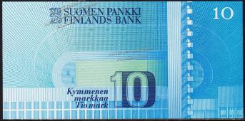 Финляндия 10 марок 1986г. P.113(3) - UNC - Финляндия 10 марок 1986г. P.113(3) - UNC