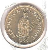 6-112 Парагвай 1 гуарани 1993 г. KM# 192 Латунь-Сталь 1,5 гр. 15,03 мм. - 6-112 Парагвай 1 гуарани 1993 г. KM# 192 Латунь-Сталь 1,5 гр. 15,03 мм.