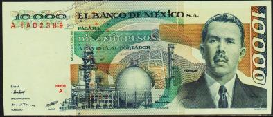 Мексика 10000 песо 1981г. P.78а - UNC - Мексика 10000 песо 1981г. P.78а - UNC