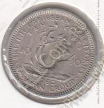 24-52 Восточные Карибы 10 центов 1962г. КМ # 5 медно-никелевая 2,6гр. 18мм