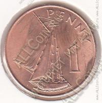 24-140 Гамбия 1 пенни 1966г. КМ # 1 бронза 25,5мм