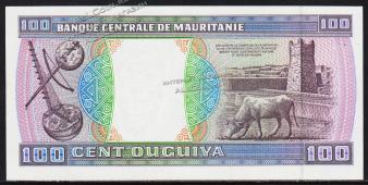 Мавритания 100 угйя 2002г. P.4k - UNC - Мавритания 100 угйя 2002г. P.4k - UNC