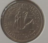Н8-90 Восточные Карибы 25 центов 1965г. Медь Никель.