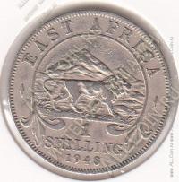 4-107 Восточная Африка 1 шиллинг 1948 г. KM# 31 Медь-Никель 7,81 гр. 27,8 мм.