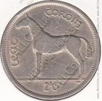 34-91 Ирландия 1/2 кроны 1951г. КМ # 16а медно-никелевая 14,16гр. 32,3мм