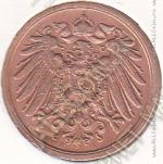 34-179 Германия 2 пфеннига 1904г. КМ # 16 A бронза 3,25гр. 20мм