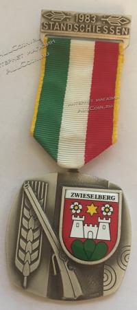 #168 Швейцария спорт Медаль Знаки 