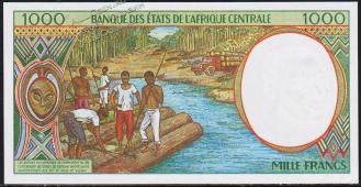 Камерун 1000 франков 1999г. P.202E.f - UNC - Камерун 1000 франков 1999г. P.202E.f - UNC