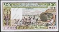 Мали 500 франков 1990г. P.405D.i - UNC