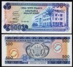 Бурунди 500 франков 1986г. Р.30в(2) - UNC