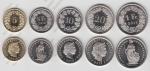 арт523 Швейцария набор 5 монет 2013-14г. UNC 