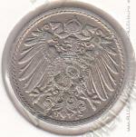 10-179 Германия 5 пфеннигов 1911г. КМ # 11 А медно-никелевая 2,5гр. 18мм
