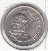15-62 Южная Африка 5 центов 1967г. КМ # 67.1 никель 2,5гр. 17,35мм - 15-62 Южная Африка 5 центов 1967г. КМ # 67.1 никель 2,5гр. 17,35мм