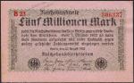 Германия 5000000 марок 1923г. P.105 UNC-