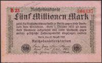 Германия 5000000 марок 1923г. P.105 UNC-