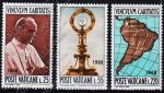 Ватикан 3 марки 1968г. п/с №461-63**