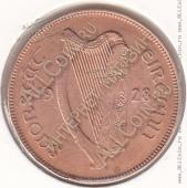 32-64 Ирландия 1 пенни 1928г. КМ # 3 бронза 9,45гр. 30,9мм - 32-64 Ирландия 1 пенни 1928г. КМ # 3 бронза 9,45гр. 30,9мм