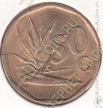 30-34 Южная Африка 50 центов 1995г. КМ # 137 сталь покрытая бронзой 5,0гр. 22мм