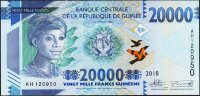 Банкнота Гвинея 20000 франков 2018 года. P.50в - UNC