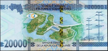 Банкнота Гвинея 20000 франков 2018 года. P.50в - UNC - Банкнота Гвинея 20000 франков 2018 года. P.50в - UNC
