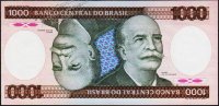 Банкнота Бразилия 1000 крузейро 1986 года. P.201d - UNC