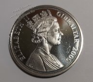 Монета Гибралтар 1 крона 2007 года. КМ# 1077 UNC (2-20) - Монета Гибралтар 1 крона 2007 года. КМ# 1077 UNC (2-20)