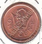 4-105 Барбадос 1 цент 2009 г.  UNC