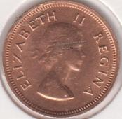 15-62 Южная Африка 1/4 пенни 1954г. бронза - 15-62 Южная Африка 1/4 пенни 1954г. бронза