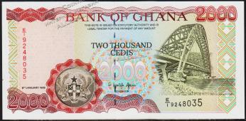 Гана 2.000 седи 1995г. P.30в - UNC - Гана 2.000 седи 1995г. P.30в - UNC