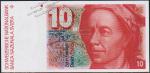 Швейцария 10 франков 1986г. P.53f(55) - UNC