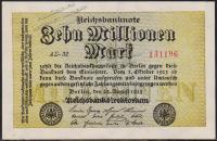 Германия 10000000 марок 1923г. P.106 AUNC