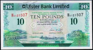 Северная Ирландия 10 фунтов 2008г. P.341а(2) - UNC - Северная Ирландия 10 фунтов 2008г. P.341а(2) - UNC