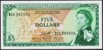Восточные Карибы 5 долларов 1965г. P.14h(2) - UNC