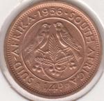 15-64 Южная Африка 1/4 пенни 1956г. бронза