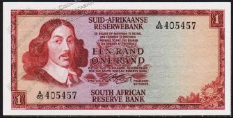 Южная Африка (ЮАР) 1 ранд 1966г. Р.110а - UNC - Южная Африка (ЮАР) 1 ранд 1966г. Р.110а - UNC