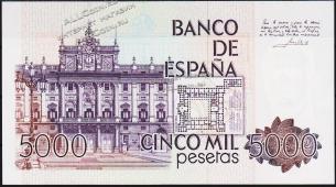 Испания 5000 песет 1979(82г.) P.160(3) - UNC - Испания 5000 песет 1979(82г.) P.160(3) - UNC